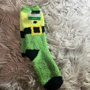 Leprechaun St. Patrick's Day Fuzzy Socks